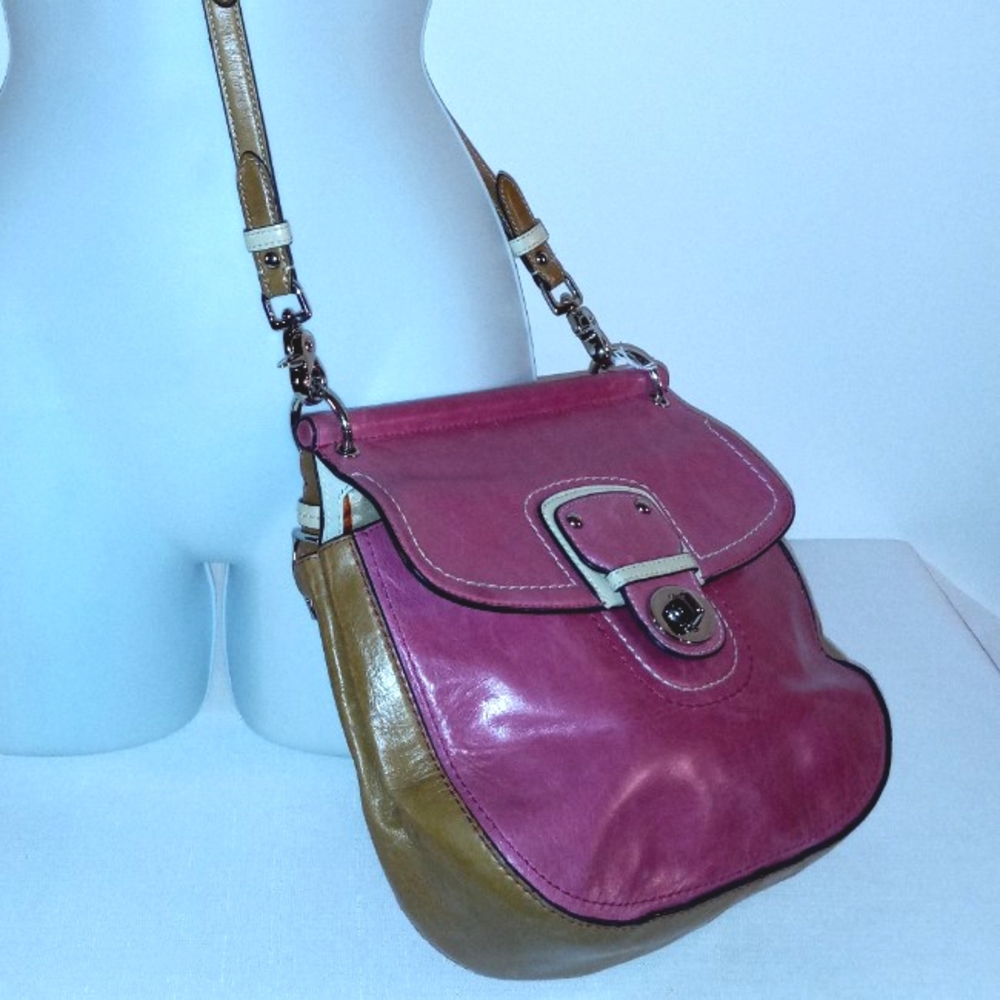 OS - COACH - MEDIUM CROSSBODY - PINK/LIGHT BROWN
